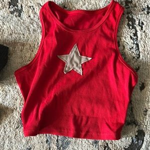 red, medium tank with star